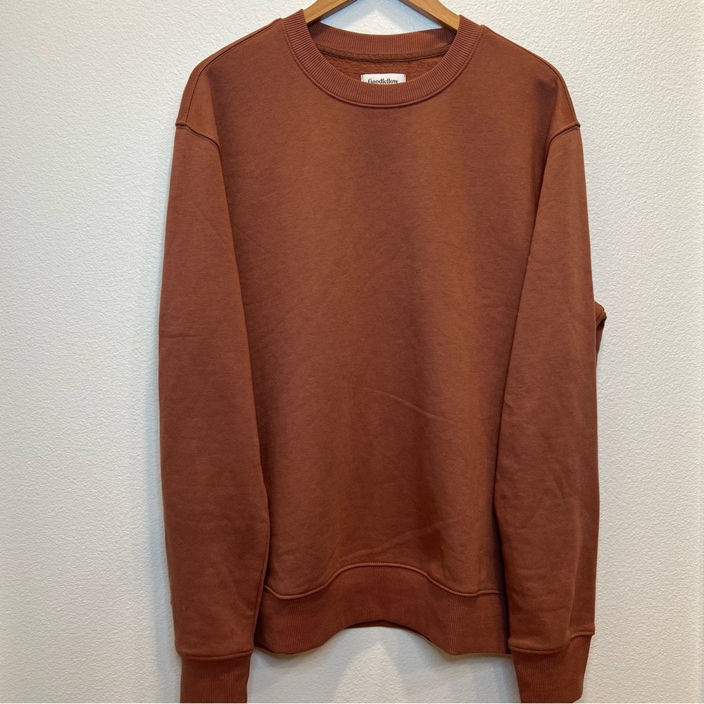 Goodfellow Fleece Crewneck Sweater - Picture 1 of 4